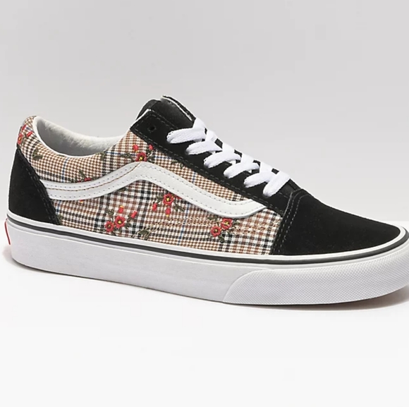 Vans Shoes - VANS Old Skool Glen Plaid & Floral Skate Shoes